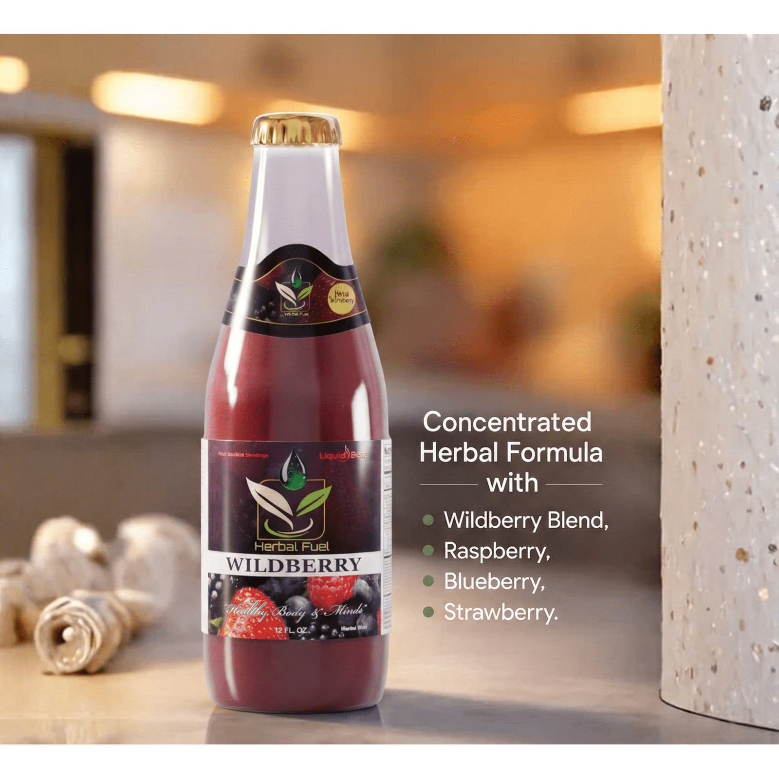 Herbal Fuel Wildberry Drink 12oz