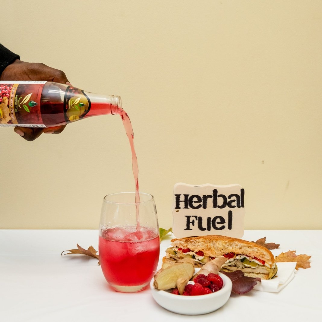 Herbal Fuel Cranberry Ginger Drink 12oz