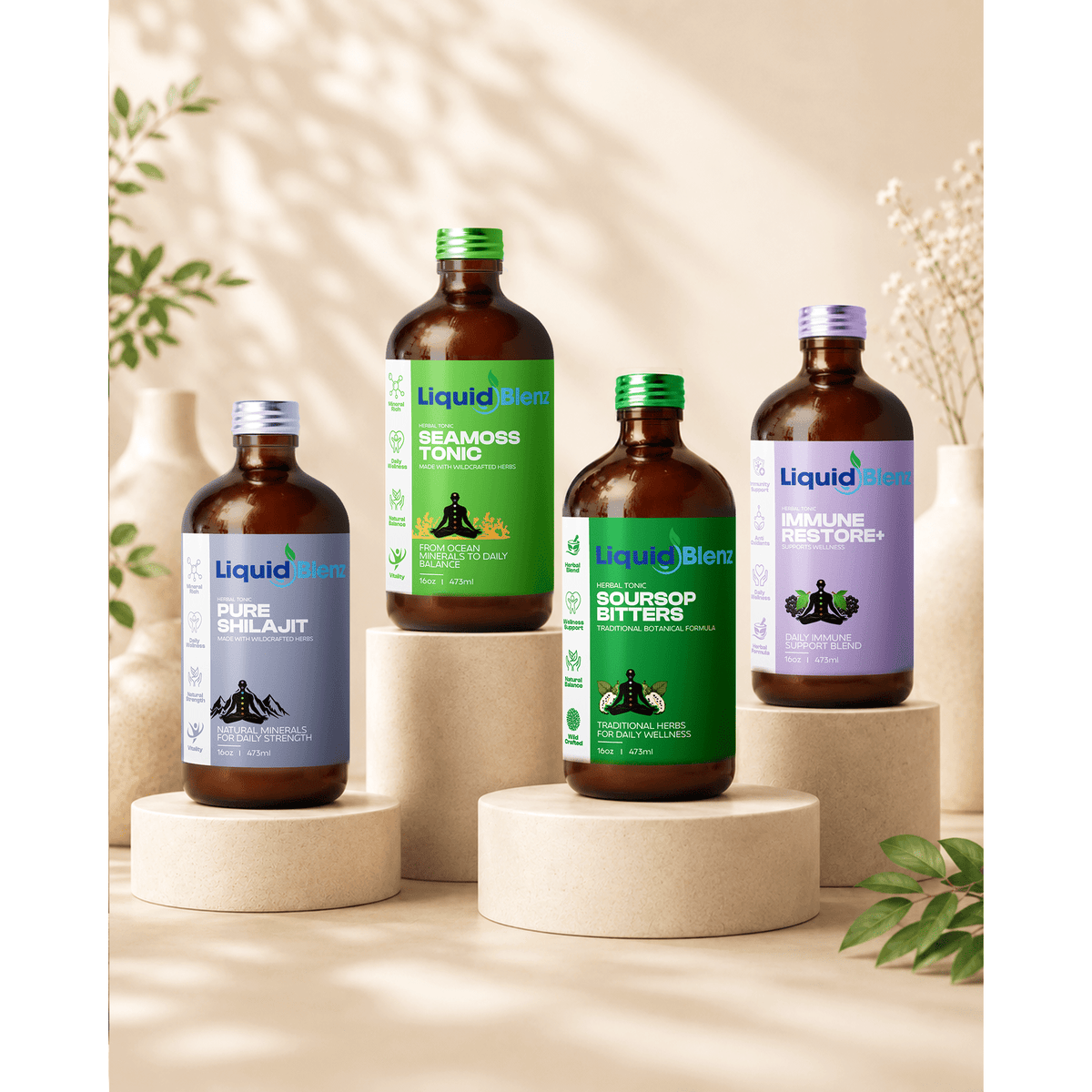 Shilajit, Sea Moss, Soursop, or Elderberry: How to Choose Your First Liquid Blenz Tonic