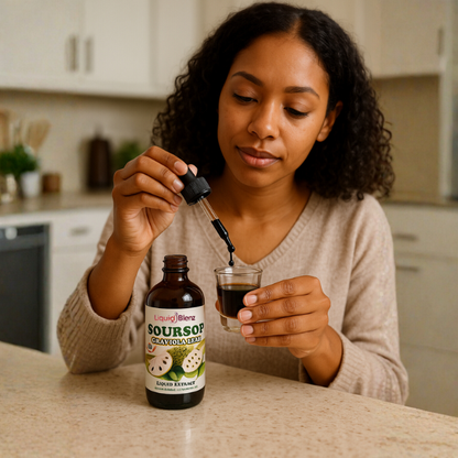 LiquidBlenz Soursop (Graviola) Leaf Liquid Extract – Concentrated Herbal Formula (4oz)
