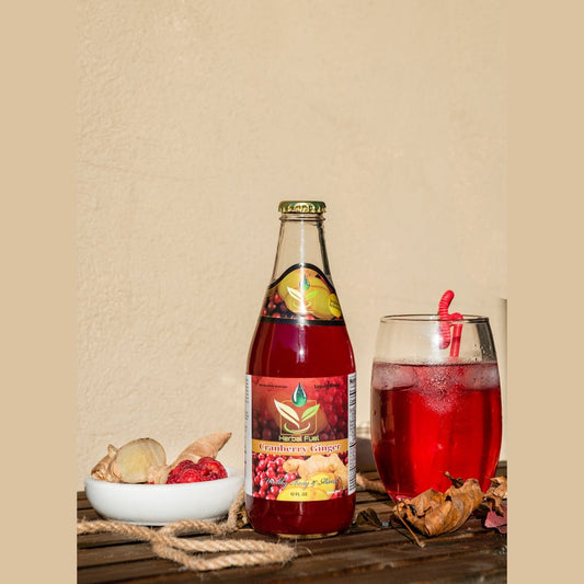 Herbal Fuel Cranberry Ginger Drink 12oz