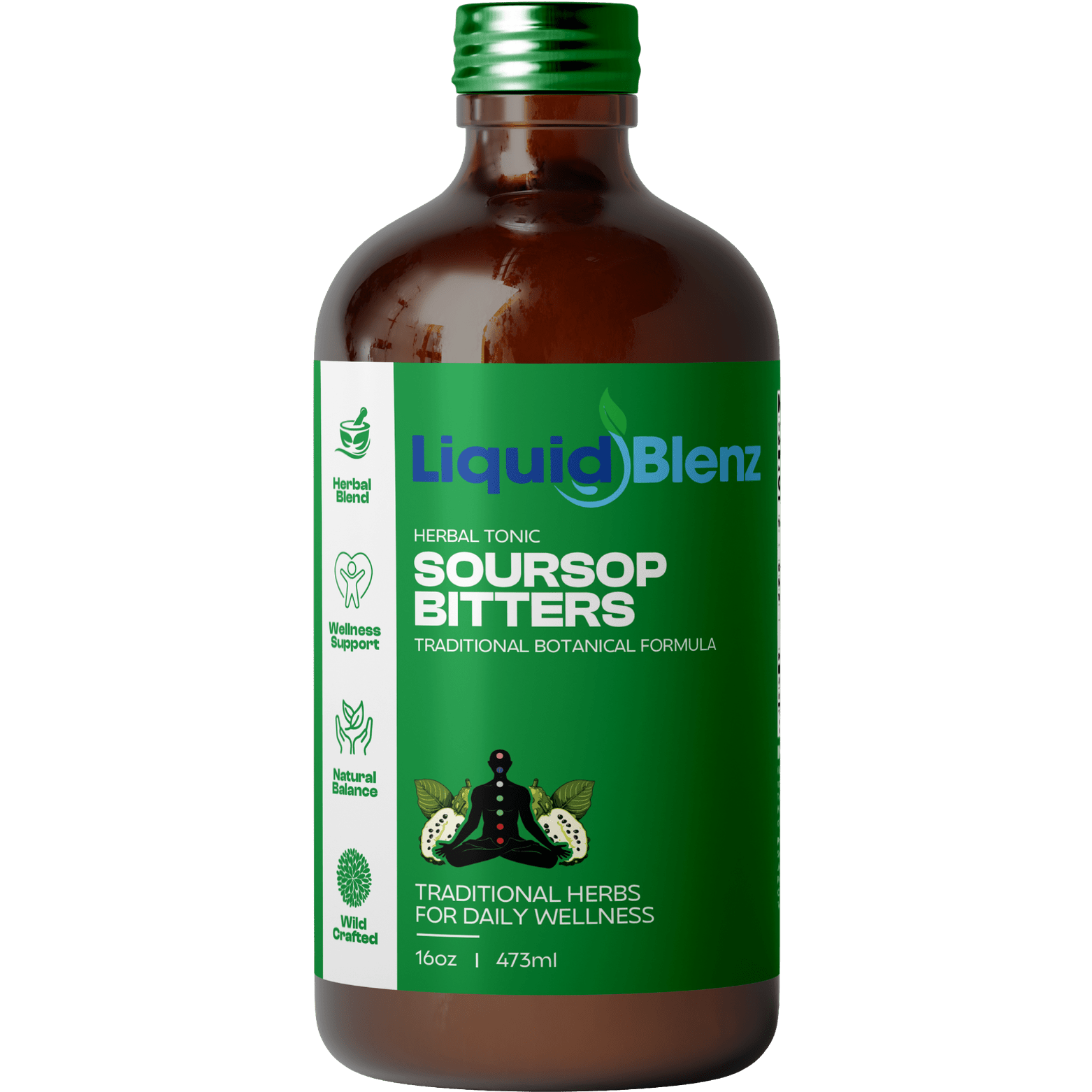 Soursop Bitters with Moringa & Tumeric - Immune Antioxidant Supplement