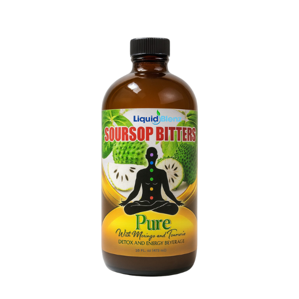 LiquidBlenz Soursop Bitters with Moringa & Tumeric - Immune Antioxidant Supplement