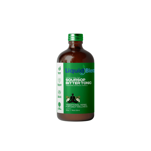 Soursop Bitters with Moringa & Tumeric - Immune Antioxidant Supplement