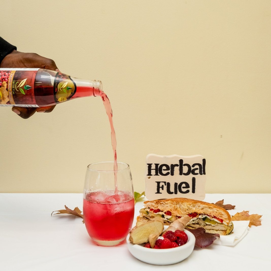 Herbal Fuel Cranberry Ginger Drink 12oz Case of 24